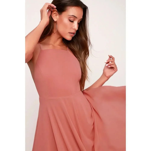Lulus Mythical Kind of Love Rusty Rose Maxi Dress - Picture 4 of 15